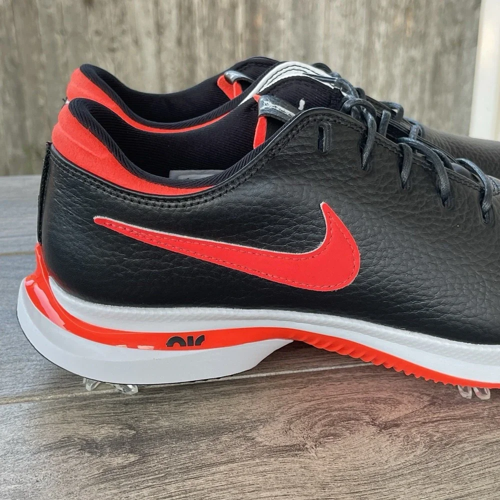 Nike Air Zoom Victory Tour 3 Golf Shoes 8.5 Black Crimson Leather DV6798-004 NEW
